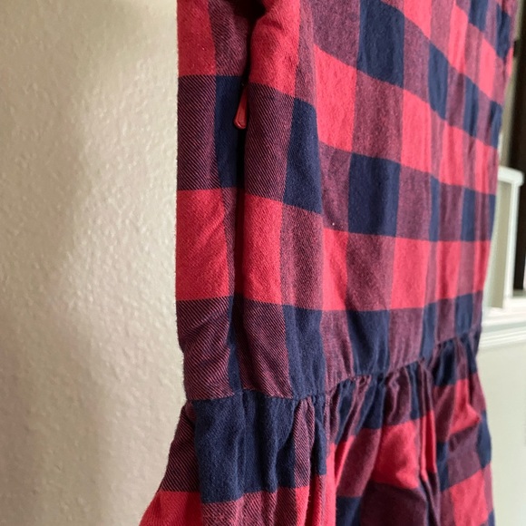 Girls Buffalo Plaid Flannel Dress - Picture 6 of 8